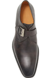 Obeeze Handmade Monk Strap Leather Loafers For Men