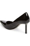 Obeeze Handmade Black Leather Pumps For Women