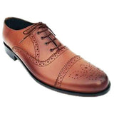 Obeeze Handmade Brown Leather Oxford Shoes