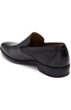 Obeeze Handmade Black Leather Loafers For Men