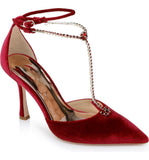 Obeeze Handmade Maroon Suede Leather Pumps