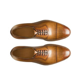 Obeeze Handmade Light Brown Leather Oxford For Men