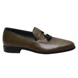 Obeeze Handmade Brown Leather Tassels Loafer