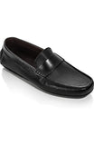 Obeeze Handmade Black Leather Loafers For Men