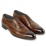 Obeeze Handmade Oxford Tan Patina Shoes