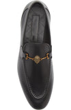 Obeeze Handmade Buckle Black Leather Loafers For Men