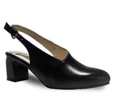 Obeeze Handmade Black Leather Pumps