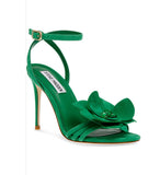 Obeeze Handmade  Green  Leather Sandal For Womens