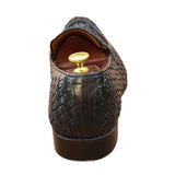 Obeeze Handmade Knitted Black Loafers - Obeeze