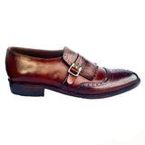 Obeeze Handmade MonkStrap Double Shaded Shoes