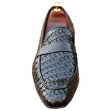 Obeeze Handmade Knitted Black Loafers - Obeeze