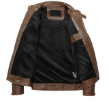 Obeeze Handmade Brown Lambskin Leather Jacket