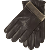 Obeeze Handmade Brown Lambskin Leather Gloves with Cashmere Lining