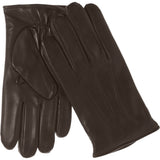 Obeeze Handmade Brown Lambskin Leather Gloves with Cashmere Lining