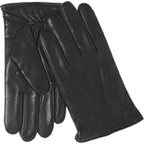 Obeeze Handmade Black Lambskin Leather Gloves with Cashmere Lining