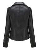 Obeeze Handmade Black Lambskin Leather Jacket For Womens