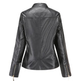 Obeeze Handmade Capri Genuine Lambskin Leather Jacket for Womens