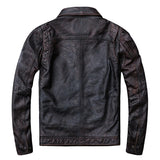 Obeeze Handmade Dark Brown Lambskin Leather Jacket