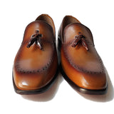 Obeeze Handmade Leather Brown Loafers