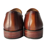 Obeeze Handmade Leather Brown Loafers