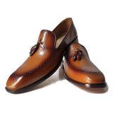 Obeeze Handmade Leather Brown Loafers