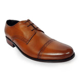 Obeeze Handmade Brown Leather Oxford Shoes