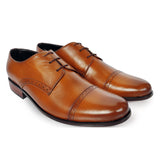 Obeeze Handmade Brown Leather Oxford Shoes
