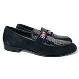 Obeeze Handmade Patent Seude Mixed Loafers