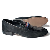 Obeeze Handmade Patent Seude Mixed Loafers