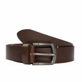 Obeeze Handmade Men's Dark Brown Minimal Laminated Leather Belt