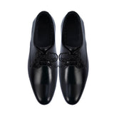 Obeeze Handmade Black Leather Casual Oxfords