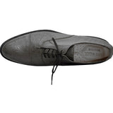 Obeeze Handmade Gray Ostrich  Leather Oxfords