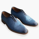 Obeeze Handmade Oxford Blue Patina Shoes