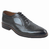 Obeeze Handmade Grey Oxford Brook Style Leather Shoes