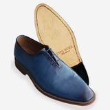 Obeeze Handmade Oxford Blue Patina Shoes