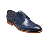 Obeeze Handmade Blue Brogue Leather Oxford For Men