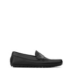 Obeeze Handmade Black Leather Loafers For Men