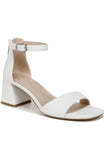 Obeeze Handmade Ankle Strap White Leather Sandal For Womens
