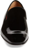 Obeeze Handmade Black Patent Leather Loafers For Men