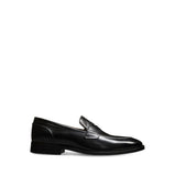 Obeeze Handmade Black Leather Loafers For Men