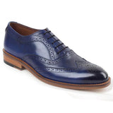 Obeeze Handmade Oxford Blue Patina Shoes