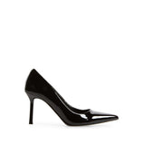 Obeeze Handmade Black Leather Pumps For Women