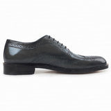 Obeeze Handmade Grey Oxford Brook Style Leather Shoes
