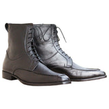 Obeeze Handmade Black Leather Men Chukka Boot - Obeeze