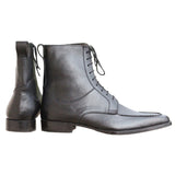 Obeeze Handmade Black Leather Men Chukka Boot - Obeeze