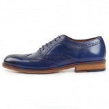 Obeeze Handmade Oxford Blue Patina Shoes - Obeeze